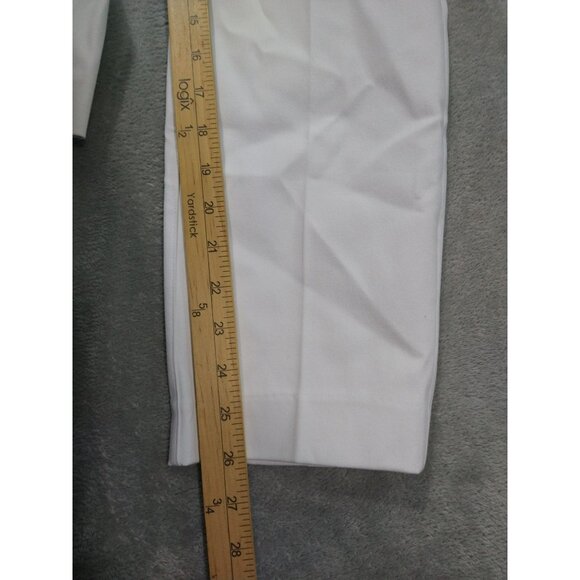 Spanx Pants Women Medium White Slim Straight Ponte Perfect Fit Pull On Stretch - Picture 5 of 10